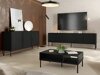 Wohnzimmer-Sets Charlotte T107 (Schwarz)