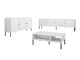 Conjunto de salón Charlotte T107 (Blanco)