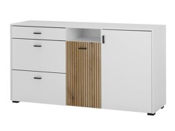 Cassettiera Lewiston AG107 (Bianco + Quercia)