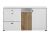 Cassettiera Lewiston AG107 (Bianco + Quercia)