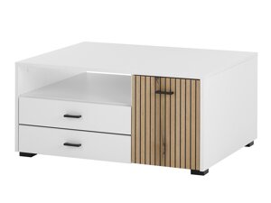 Mesa de centro Lewiston AG109 (Blanco + Roble)