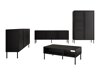 Wohnzimmer-Sets Charlotte T106 (Schwarz)