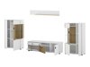 Set mobili soggiorno Lewiston AG122 (Bianco + Quercia)