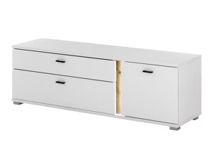 Mueble TV Lewiston AH104 (Blanco + Wotan roble)