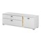 Mueble TV Lewiston AH104 (Blanco + Wotan roble)