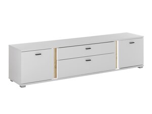 Mueble TV Lewiston AH105 (Blanco + Wotan roble)