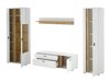 Set mobili soggiorno Lewiston AH112 (Bianco + Wotan quercia)