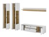 Set mobili soggiorno Lewiston AH113 (Bianco + Wotan quercia)