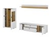 Set mobili soggiorno Lewiston AH114 (Bianco + Wotan quercia)