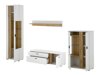 Set mobili soggiorno Lewiston AH115 (Bianco + Wotan quercia)