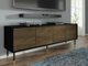 Mobile porta TV Buffalo 130 (Nero + Rovere moro)