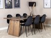 Conjunto de comedor Dallas 1868 (Negro)