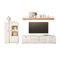 Set mobili soggiorno Lewiston AH114 (Bianco + Wotan quercia)