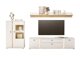 Set mobili soggiorno Lewiston AH114 (Bianco + Wotan quercia)