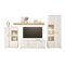 Set mobili soggiorno Lewiston AH117 (Bianco + Wotan quercia)