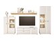 Set mobili soggiorno Lewiston AH117 (Bianco + Wotan quercia)