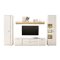 Set mobili soggiorno Lewiston AH118 (Bianco + Wotan quercia)