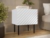 Ensemble de tables de chevet Charlotte U107 (Blanc)