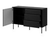 Commode Charlotte Y101 (Notenhout + Zwart)