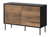 Commode Charlotte Y101 (Notenhout + Zwart)