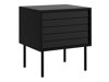 Ensemble de tables de chevet Charlotte Y105 (Noir)