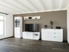 Mueble TV Boston CE104 (Blanco brillante + Blanco)