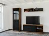 Mobile porta TV Boston CE104 (Rovere delano scuro + Nero opaco)