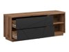 Mueble TV Boston CE104 (Roble delano oscuro + Negro mate)