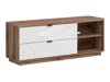 Mueble TV Boston CE104 (Roble delano oscuro + Blanco brillante)