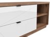 Mueble TV Boston CE104 (Roble delano oscuro + Blanco brillante)