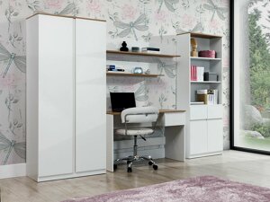 Мебелен комплект Orlando AF121 (Бял + Дъб)