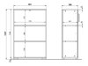 Schrank Sacramento AE101 (Weiß + Grandson Eichenholzoptik)