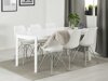 Conjunto de comedor Scandinavian Choice 557 (Blanco + Plata)