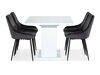 Set sala da pranzo Scandinavian Choice 726 (Grigio + Nero)