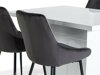 Set sala da pranzo Scandinavian Choice 726 (Grigio + Nero)