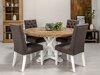 Conjunto de comedor Bloomington 202 (Gris + Blanco)