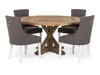 Conjunto de comedor Bloomington 209 (Gris + Blanco)