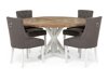 Conjunto de comedor Bloomington 203 (Gris + Blanco)