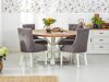 Conjunto de comedor Bloomington 203 (Gris + Blanco)