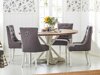 Conjunto de comedor Bloomington 203 (Gris + Blanco)