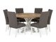 Conjunto de comedor Manor House 182 (Gris + Blanco)