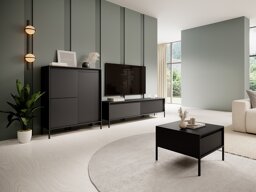 Wohnzimmer-Sets Kingston AD106 (Schwarz)