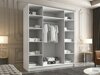 Armoire Atlanta 197 (Blanc + Noir)