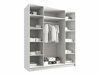 Armoire Atlanta 197 (Blanc + Noir)