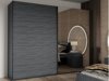 Guardaroba Austin J105 (Rovere grigio + Nero)