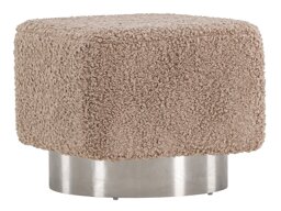 Pouf Dallas 4219 (Braun + Silber)