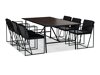 Set sala da pranzo Scandinavian Choice 737 (Grigio + Nero)