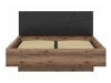 Cama Boston CE122 (Roble delano oscuro + Negro mate)