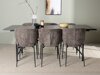 Conjunto de comedor Dallas 4192 (Gris oscuro + Negro)