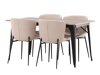 Set sala da pranzo Dallas 3363 (Beige + Nero)